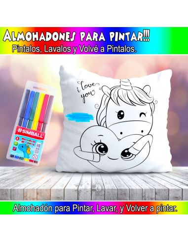 ALMOHADONES PARA COLOREAR PACK 2