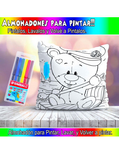ALMOHADONES PARA COLOREAR PACK 2