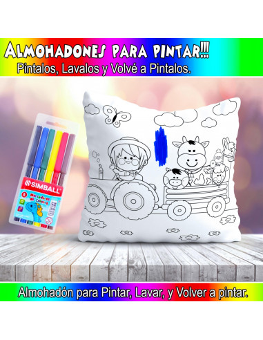 ALMOHADONES PARA COLOREAR PACK 2