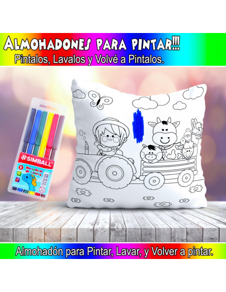 ALMOHADONES PARA COLOREAR PACK 2