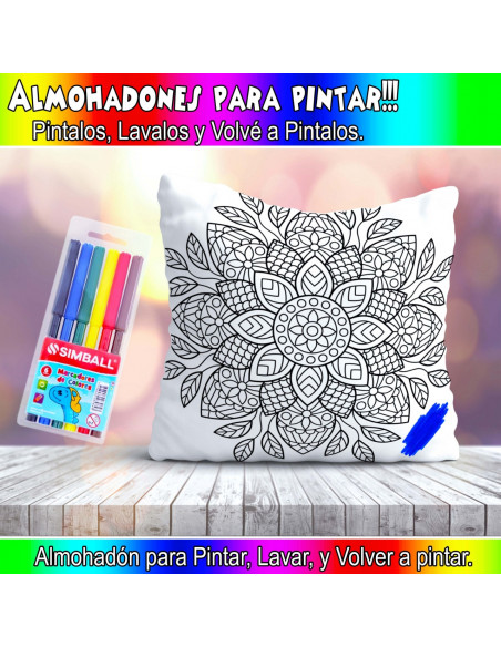 ALMOHADONES PARA COLOREAR PACK 2