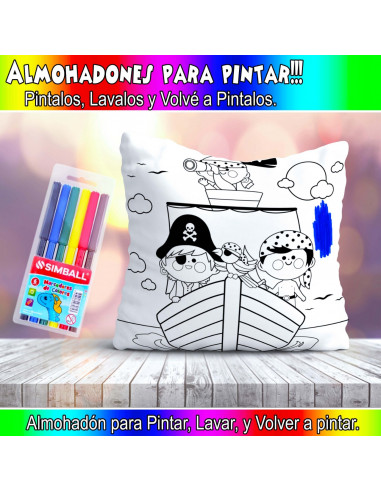 ALMOHADONES PARA COLOREAR PACK 2
