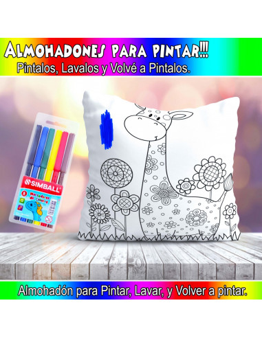 ALMOHADONES PARA COLOREAR PACK 2