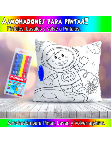 ALMOHADONES PARA COLOREAR PACK 2
