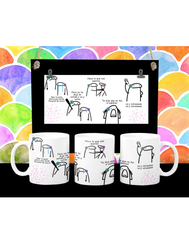 Taza meme flork va y volve