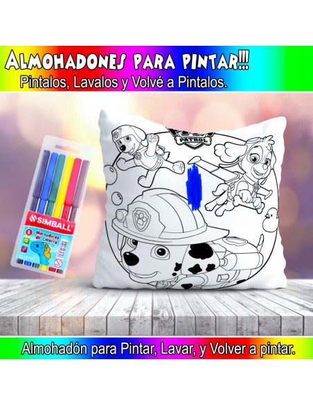 ALMOHADONES PARA COLOREAR PACK 2