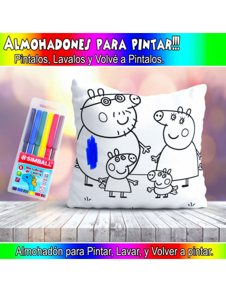 ALMOHADONES PARA COLOREAR PACK 2