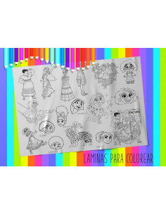 LAMINAS PARA COLOREAR PACK 4 2