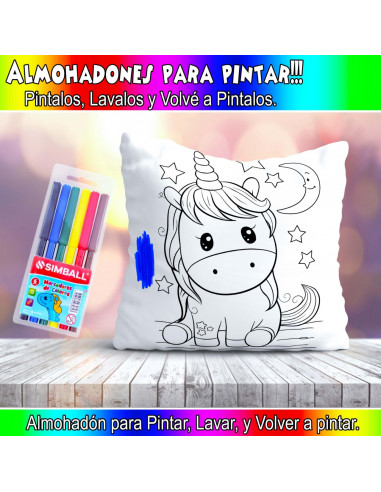 ALMOHADONES PARA COLOREAR PACK 2