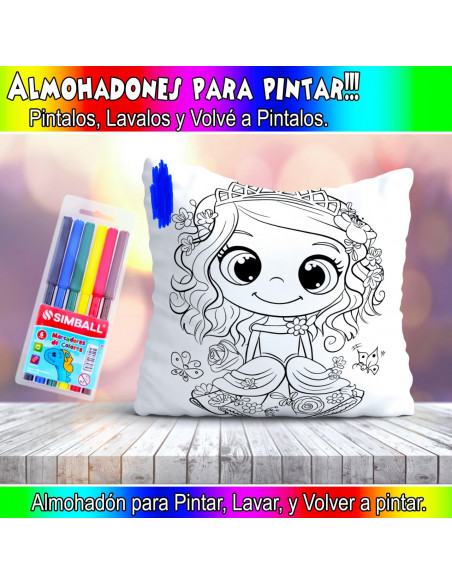 ALMOHADONES PARA COLOREAR PACK 2