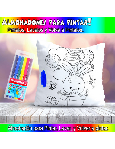 ALMOHADONES PARA COLOREAR PACK 2