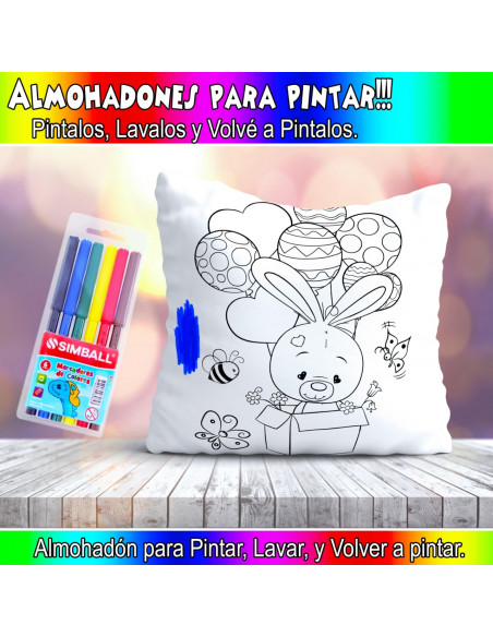 ALMOHADONES PARA COLOREAR PACK 2