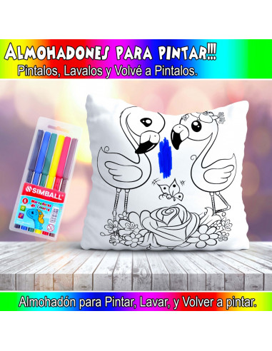 ALMOHADONES PARA COLOREAR PACK 2