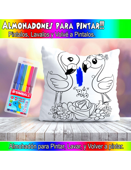 ALMOHADONES PARA COLOREAR PACK 2