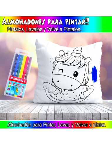 ALMOHADONES PARA COLOREAR PACK 2