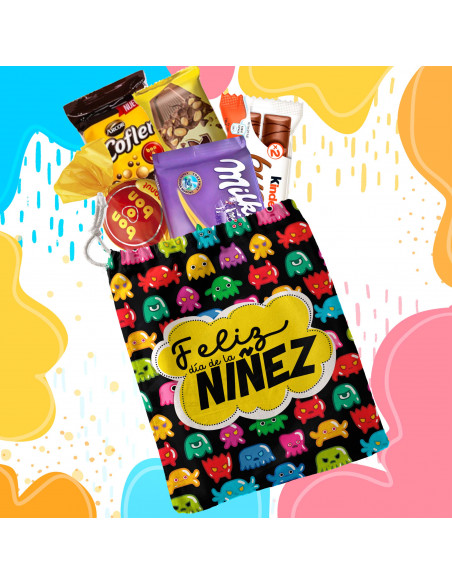 Bolsitas estampadas feliz día de la niñez