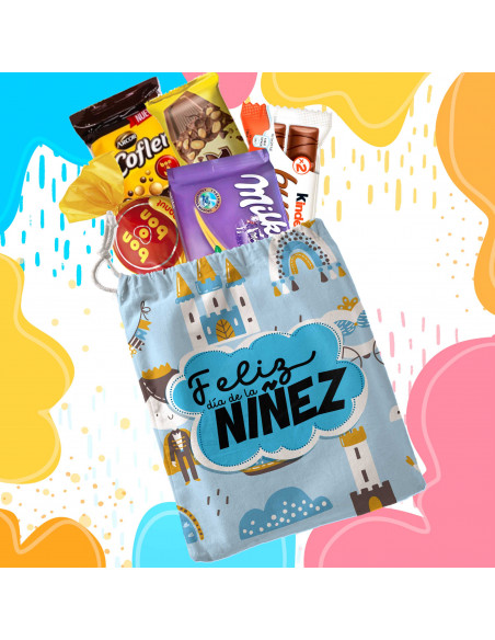 Bolsitas estampadas feliz día de la niñez