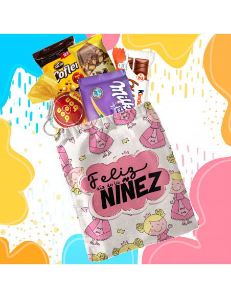 Bolsitas estampadas feliz día de la niñez