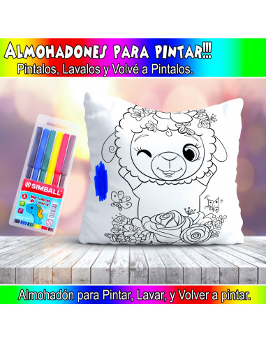 ALMOHADONES PARA COLOREAR PACK 2