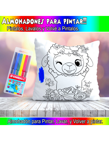 ALMOHADONES PARA COLOREAR PACK 2