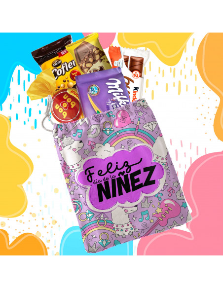 Bolsitas estampadas feliz día de la niñez