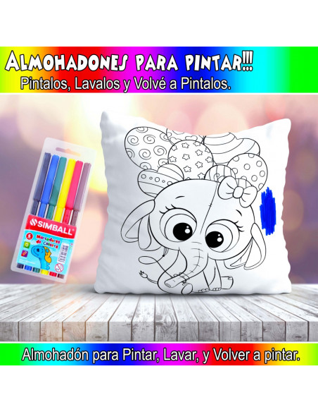 ALMOHADONES PARA COLOREAR PACK 2