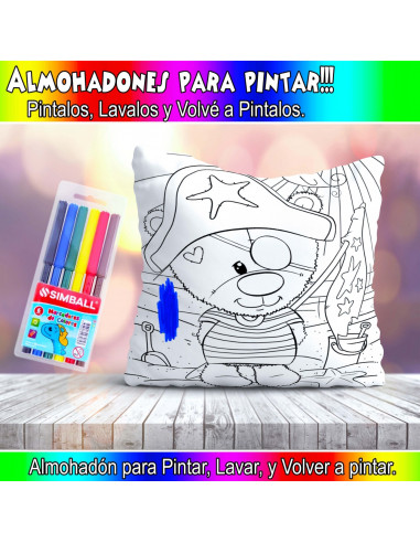 ALMOHADONES PARA COLOREAR PACK 2