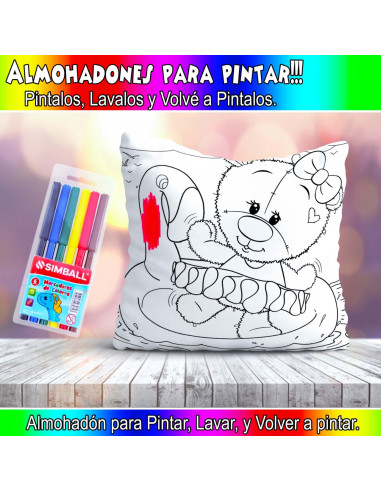 ALMOHADONES PARA COLOREAR PACK 2