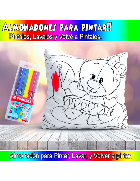 ALMOHADONES PARA COLOREAR PACK 2
