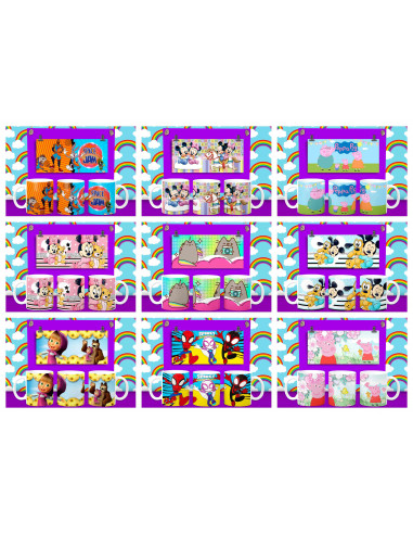 50 PLANTILLAS PARA TAZAS INFANTILES