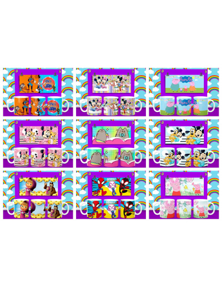 50 PLANTILLAS PARA TAZAS INFANTILES