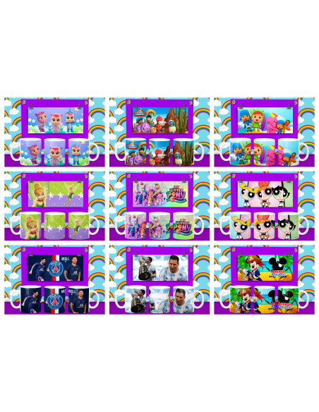 50 PLANTILLAS PARA TAZAS INFANTILES