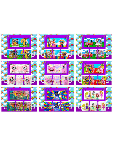 50 PLANTILLAS PARA TAZAS INFANTILES