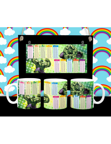 Taza infantiles tabla pack 1