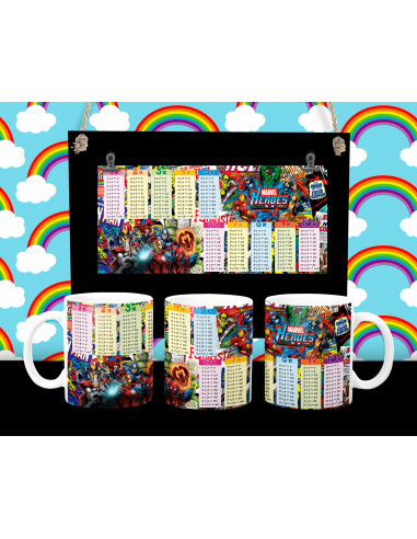 Taza infantiles tabla pack 1