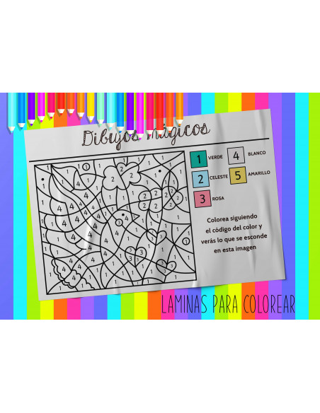 LAMINAS PARA COLOREAR PACK 5