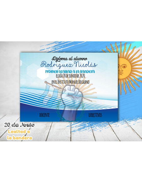 DIPLOMA LEALTAD A LA BANDERA