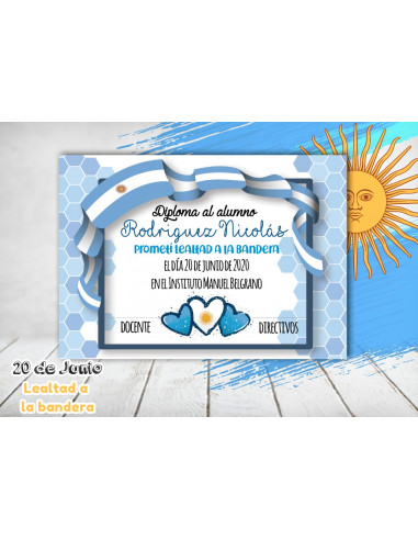 DIPLOMA LEALTAD A LA BANDERA