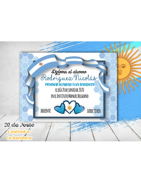 DIPLOMA LEALTAD A LA BANDERA