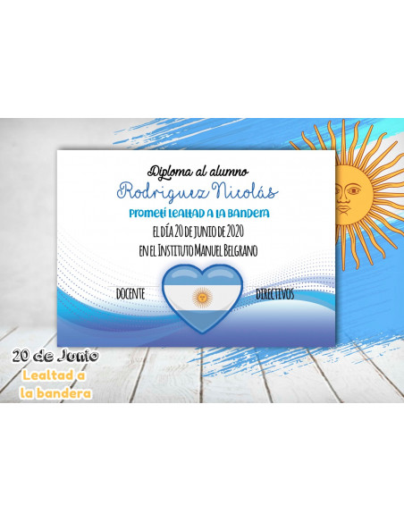 DIPLOMA LEALTAD A LA BANDERA