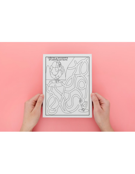 Colorea y encuentra el camino correcto