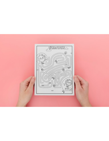 Colorea y encuentra el camino correcto