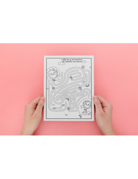 Colorea y encuentra el camino correcto