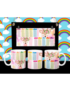 Taza infantiles tabla pack 2 2