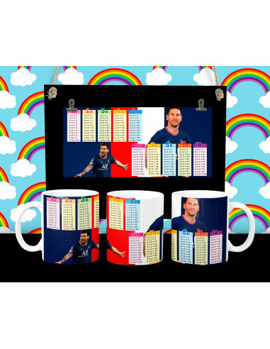 Taza infantiles tabla pack 2