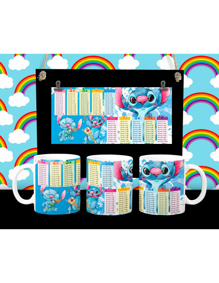 Taza infantiles tabla pack 2