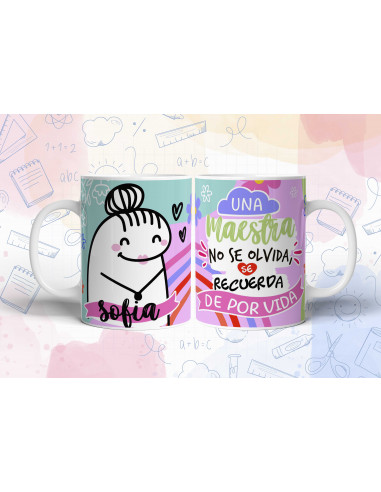 Taza flork día del maestro