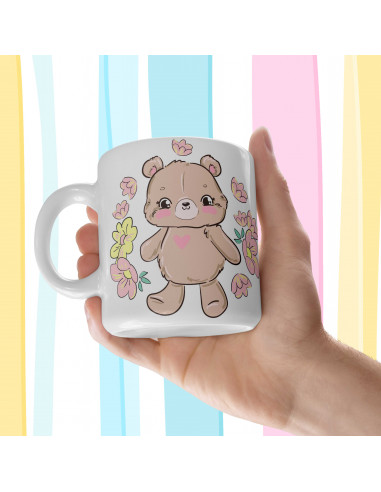almohadón Taza animalitos dulces