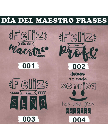Frases día del maestro png