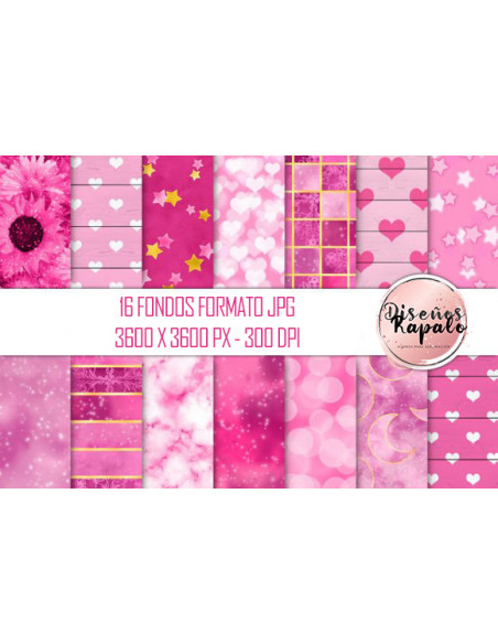 46 FONDOS - ROSA GRIS Y CELESTE